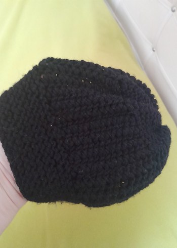 Siyah Kadın Örgü Bere - Görsel 3