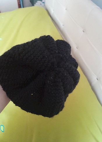 Siyah Kadın Örgü Bere - Görsel 2