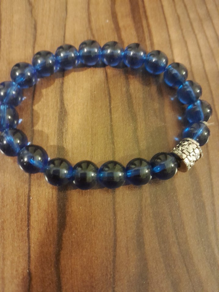 Mavi Boncuklu Bohem Bileklik - Görsel 2