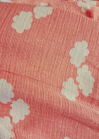 Pembe Batik Desenli fon perde - Görsel 3