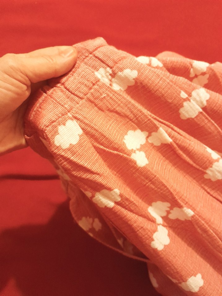 Pembe Batik Desenli fon perde - Görsel 4