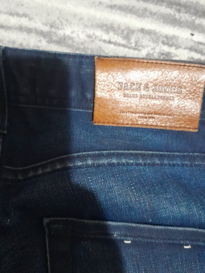 Erkek Lacivert Normal Kesim Kot Pantolon - Görsel 5