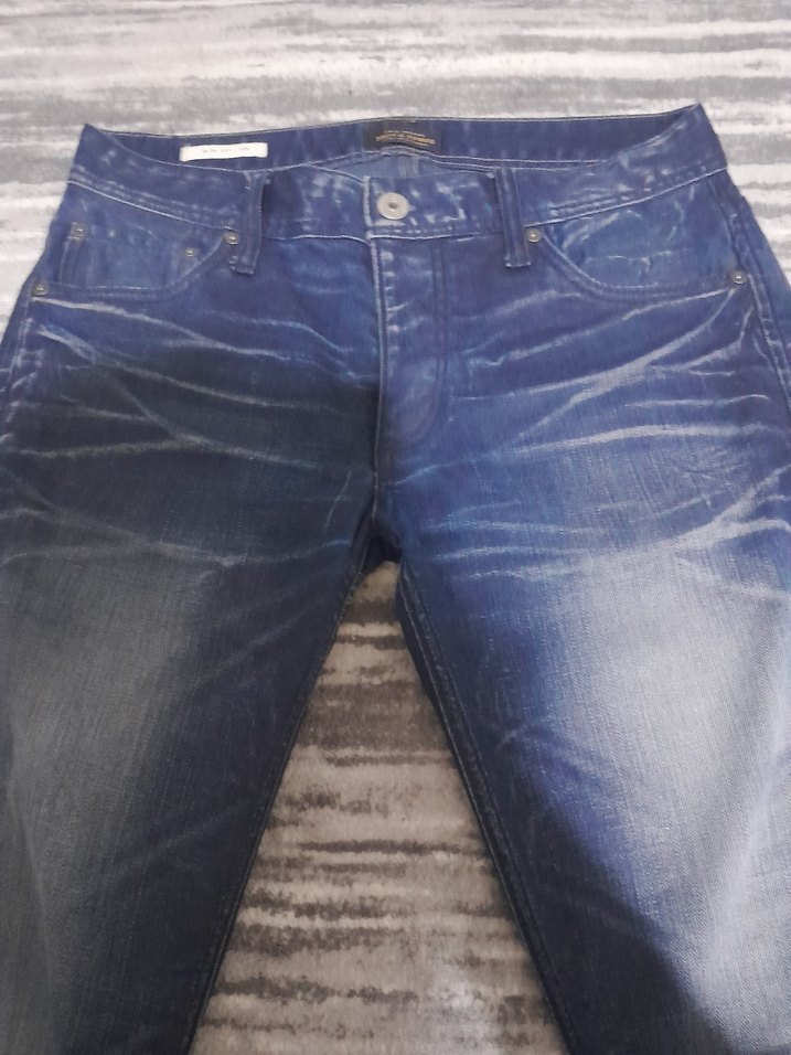 Erkek Lacivert Normal Kesim Kot Pantolon - Görsel 4