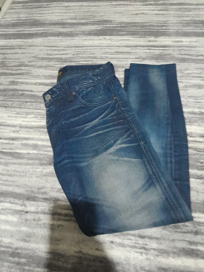 Erkek Lacivert Normal Kesim Kot Pantolon - Görsel 3