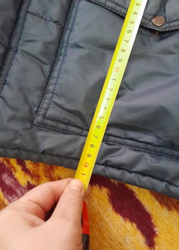 Erkek Lacivert Fermuarlı Kolsuz Mont - Görsel 4