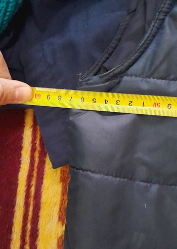 Erkek Lacivert Fermuarlı Kolsuz Mont - Görsel 3