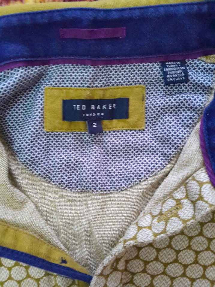 Sarı Düğmeli Erkek Polo Tişört - Görsel 2