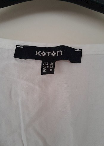 Beyaz Keten Kadın Uzun Kollu Bluz - Görsel 2