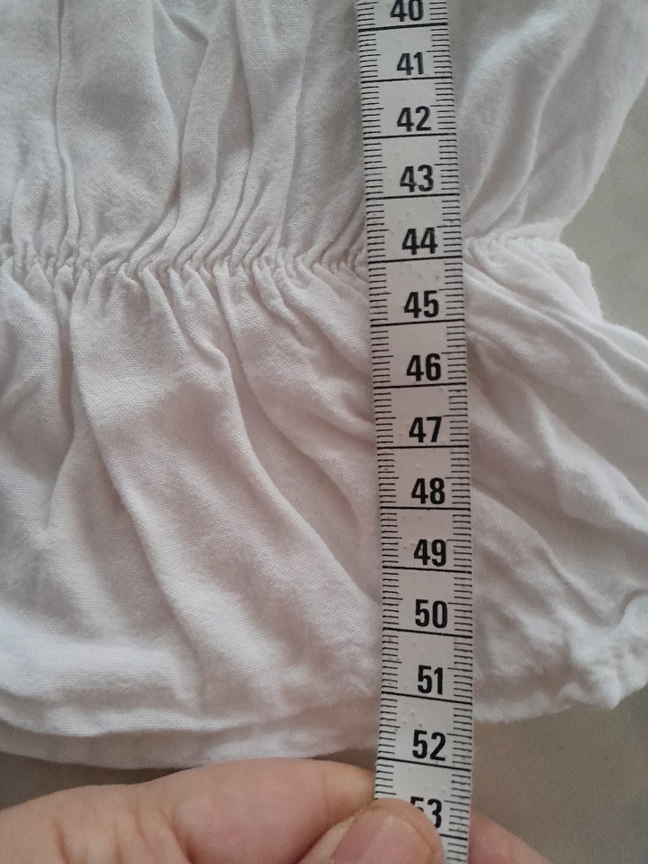 Beyaz Keten Kadın Uzun Kollu Bluz - Görsel 5