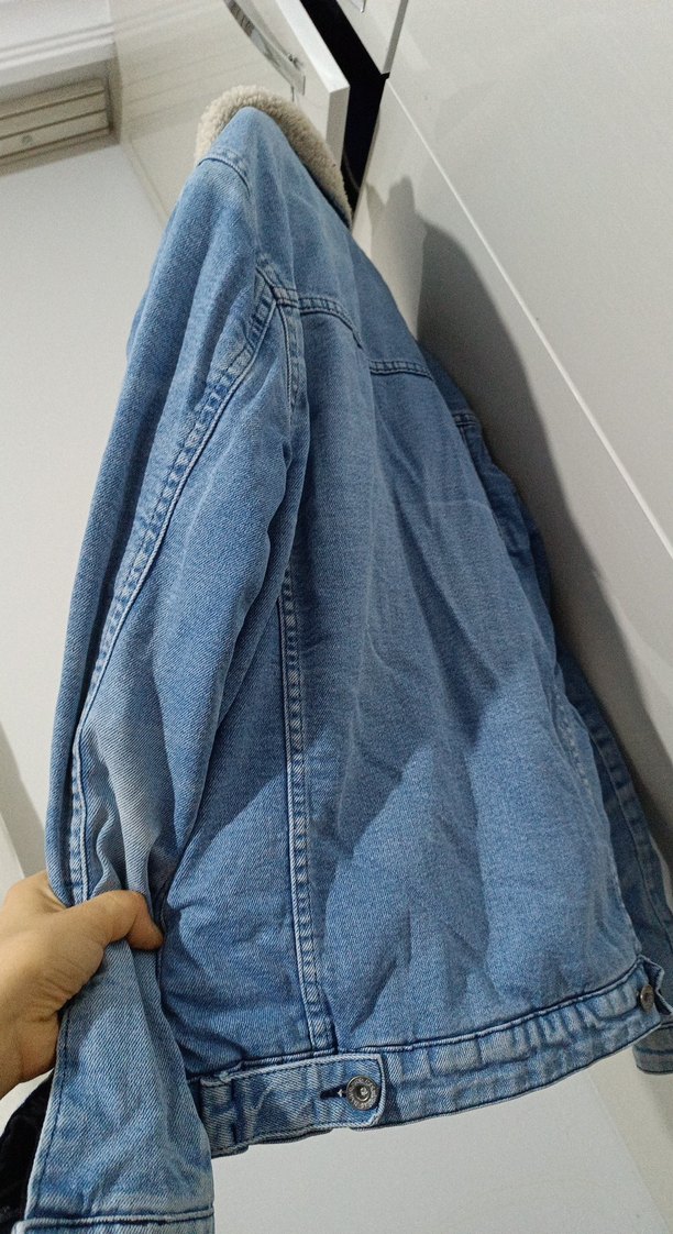 Düğmeli Midi Boy Kadın Kot Ceket - Görsel 4