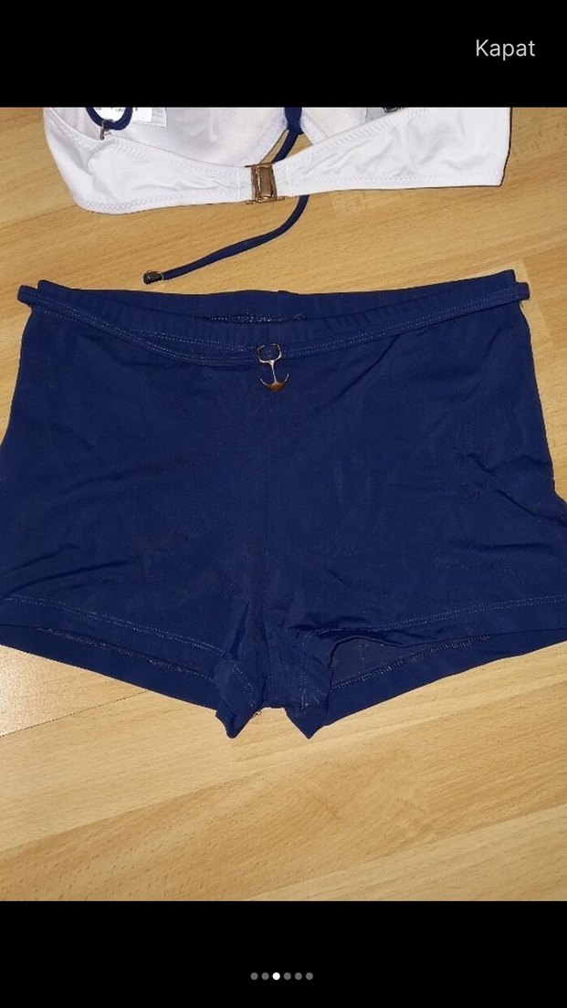 Mavi Kemerli Mini Bikini Takımı - Görsel 3