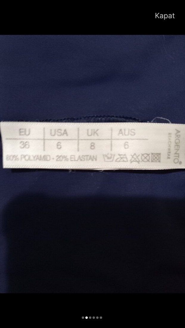 Mavi Kemerli Mini Bikini Takımı - Görsel 2