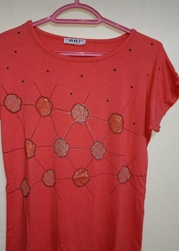 Iki tişört fiyatı. Lacivert ve Turuncu  Tişört - Görsel 2