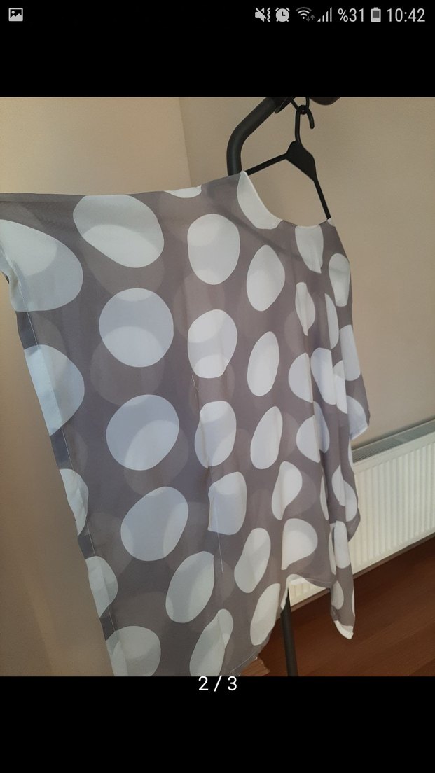 Gri Puantiyeli Tunik - Görsel 2