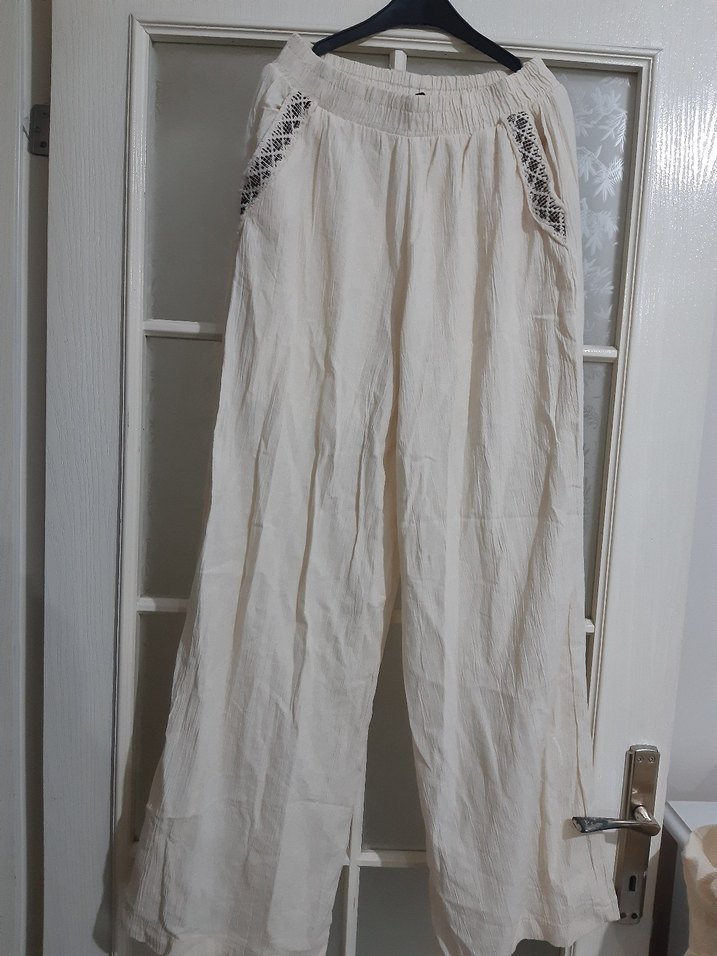 Uzun Keten Hamile Bohem Tunik - Görsel 2