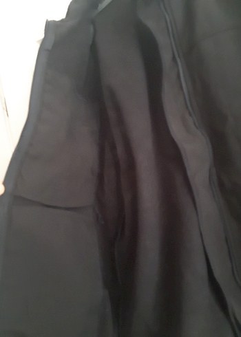 erkek Siyah Fermuarlı Yüksek Yakalı Ceket - Görsel 3