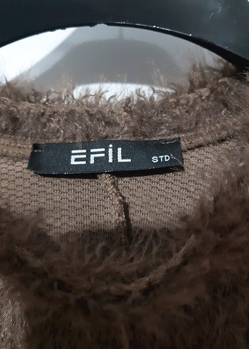 Kahverengi Tüylü Kadın Sweatshirt - Görsel 5