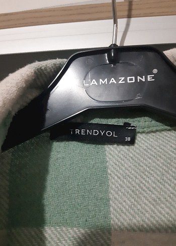 Düğmeli Yeşil Ekose Kadın Gömlek - Görsel 4