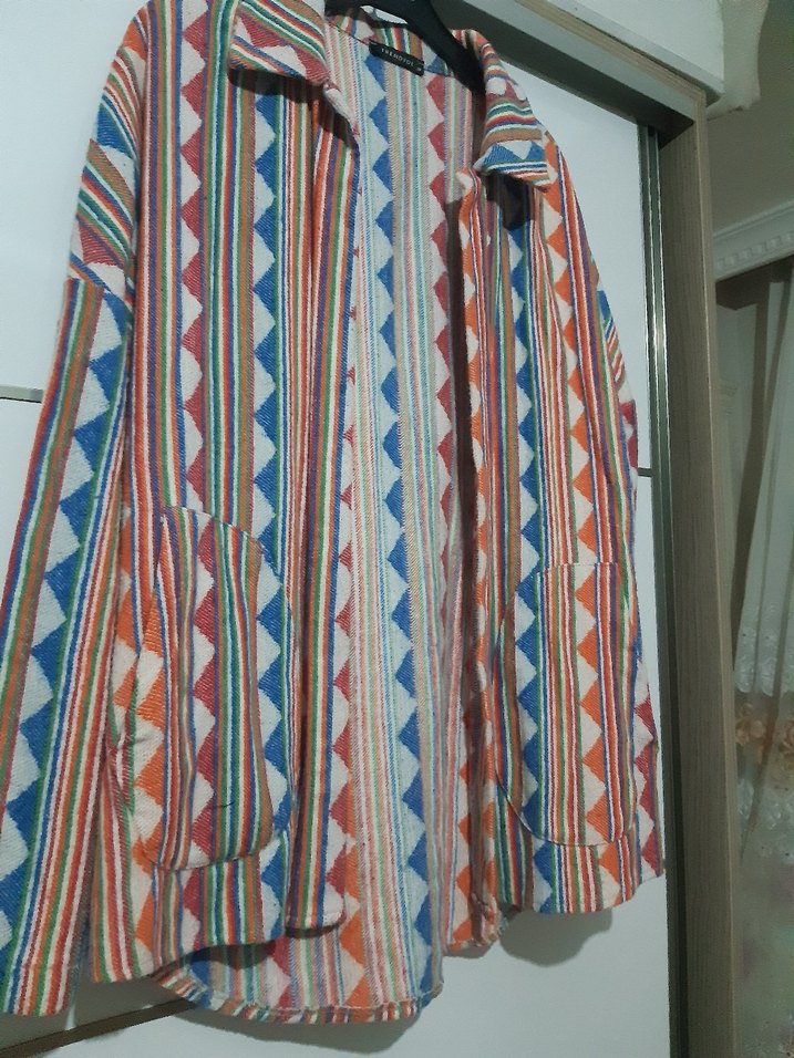 Bohem Çok Renkli  Kadın ceket - Görsel 2