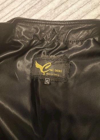 Düğmeli Siyah Deri Biker Yelek - Görsel 4