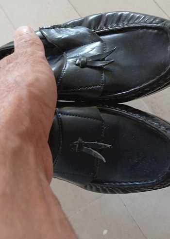 36 Beden Siyah Tokalı Erkek Çocuk Loafer Ayakkabı