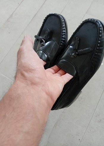 Siyah Tokalı Erkek Çocuk Loafer Ayakkabı