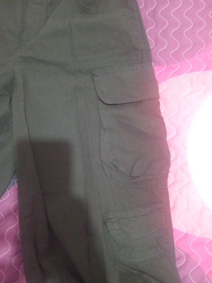 siyah paraşüt kargo Kadın Pantolon - Görsel 2