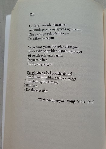 Sevgilerde - Behçet Necatigil Şiir Kitabı - Görsel 3