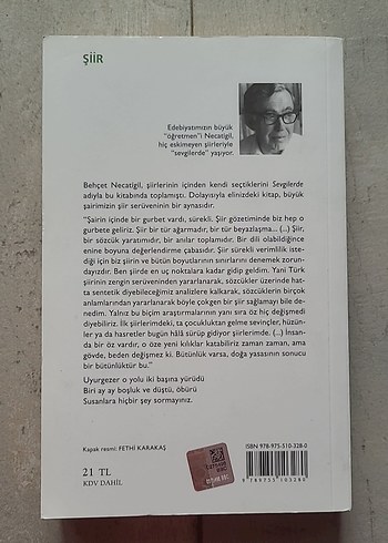 Sevgilerde - Behçet Necatigil Şiir Kitabı - Görsel 2