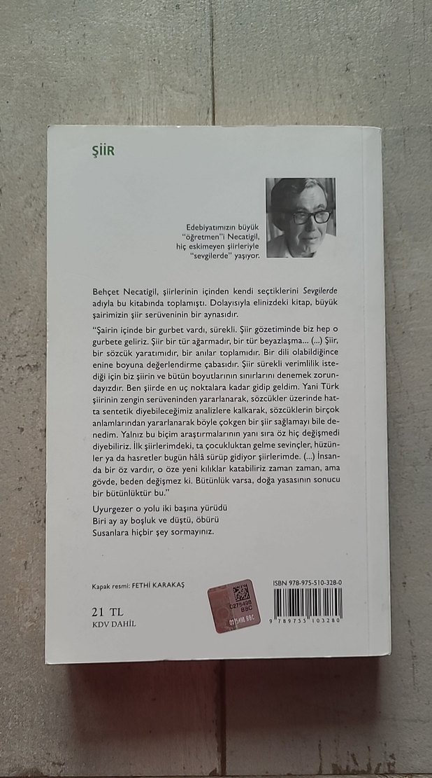 Sevgilerde - Behçet Necatigil Şiir Kitabı - Görsel 2