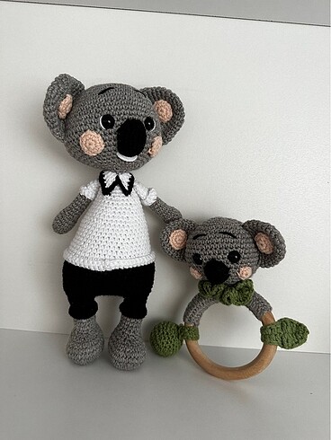  Amigurumi Koala Ayıcık Çıngırak Set