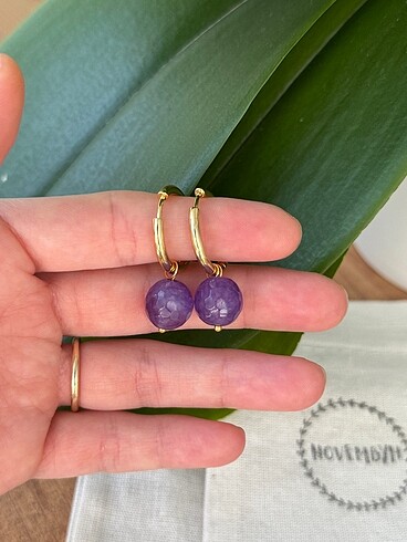 Ametist küpe - Görsel 3