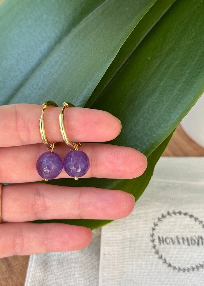 Ametist küpe - Görsel 2