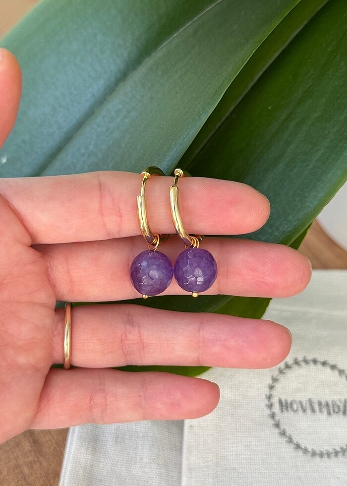 Ametist küpe - Görsel 3