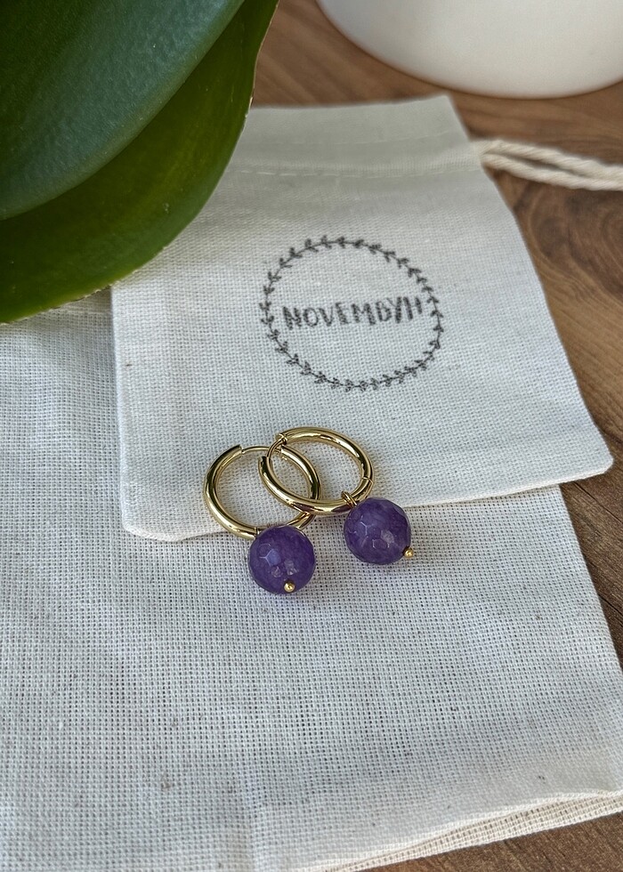 Ametist küpe - Görsel 4