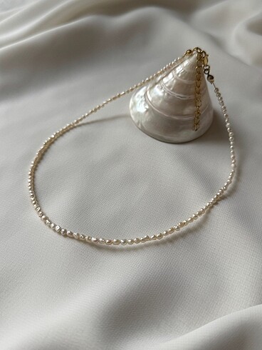 Gerçek inci kolye - Görsel 3