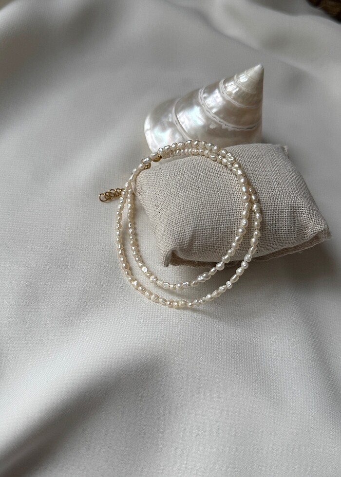 Gerçek inci kolye - Görsel 5