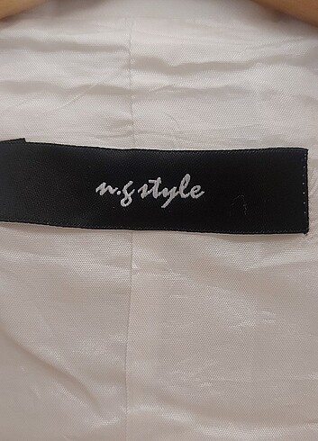 s Beden beyaz Renk NG STYLE Ekru trenckot hiç giyilmedi