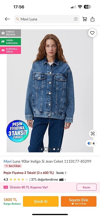Mavi Jeans Kot ceket
