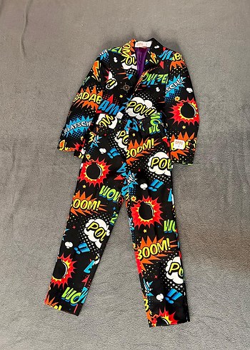 OPPO SUITS Çocuk Renkli Desenli Takım Elbise - Görsel 15