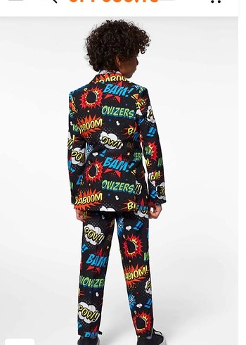 OPPO SUITS Çocuk Renkli Desenli Takım Elbise - Görsel 5