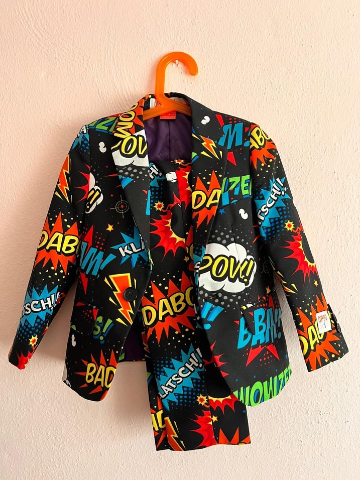 OPPO SUITS Çocuk Renkli Desenli Takım Elbise - Görsel 2