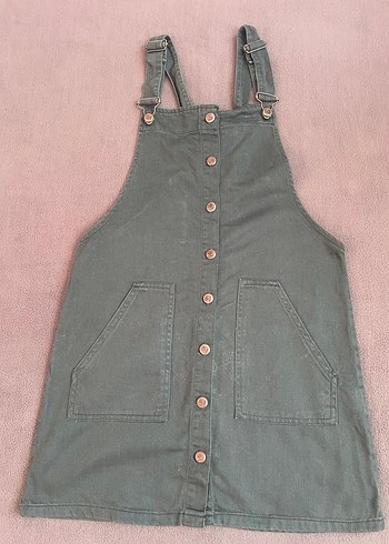 Koton Düğmeli Kadın Kot Midi Tulum - Görsel 4