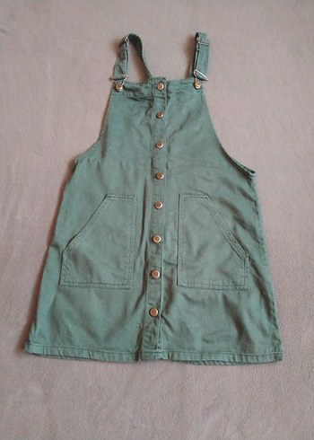 Koton Düğmeli Kadın Kot Midi Tulum - Görsel 2