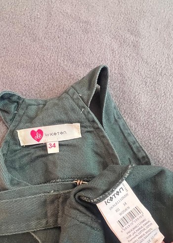 Koton Düğmeli Kadın Kot Midi Tulum - Görsel 6