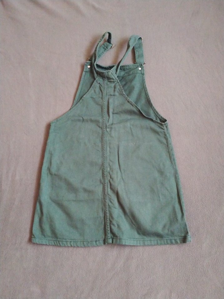 Koton Düğmeli Kadın Kot Midi Tulum - Görsel 3