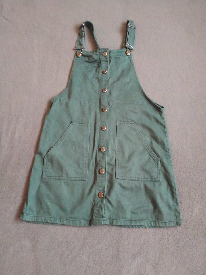 Koton Düğmeli Kadın Kot Midi Tulum - Görsel 2