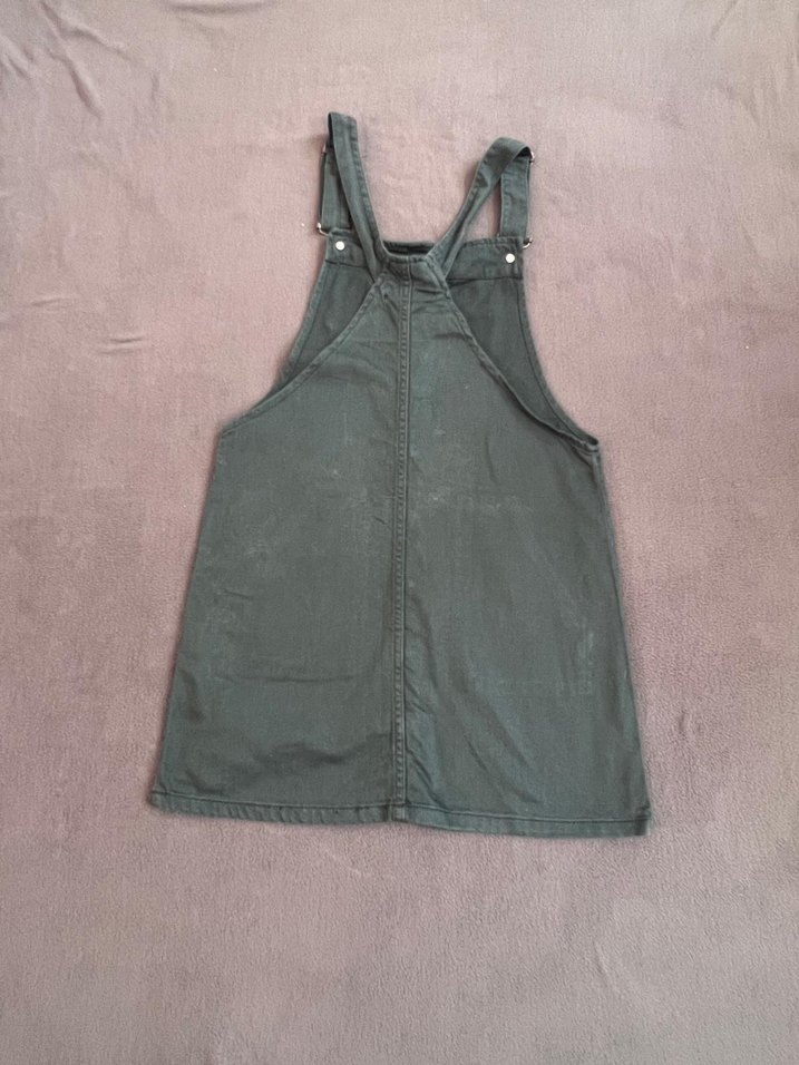 Koton Düğmeli Kadın Kot Midi Tulum - Görsel 5