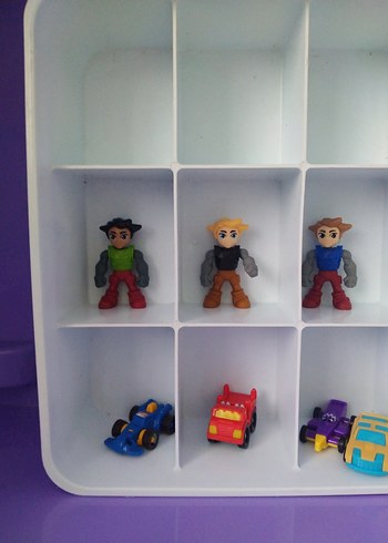 Renkli Mini Oyuncak Arabalar ve Figürler