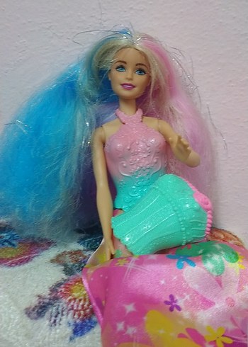 Rengarenk Saçlı Barbie Bebek - Görsel 7